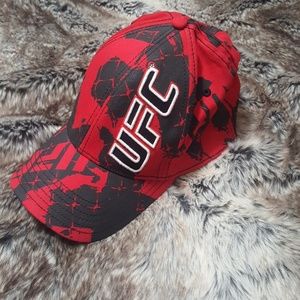 UFC black and red hat